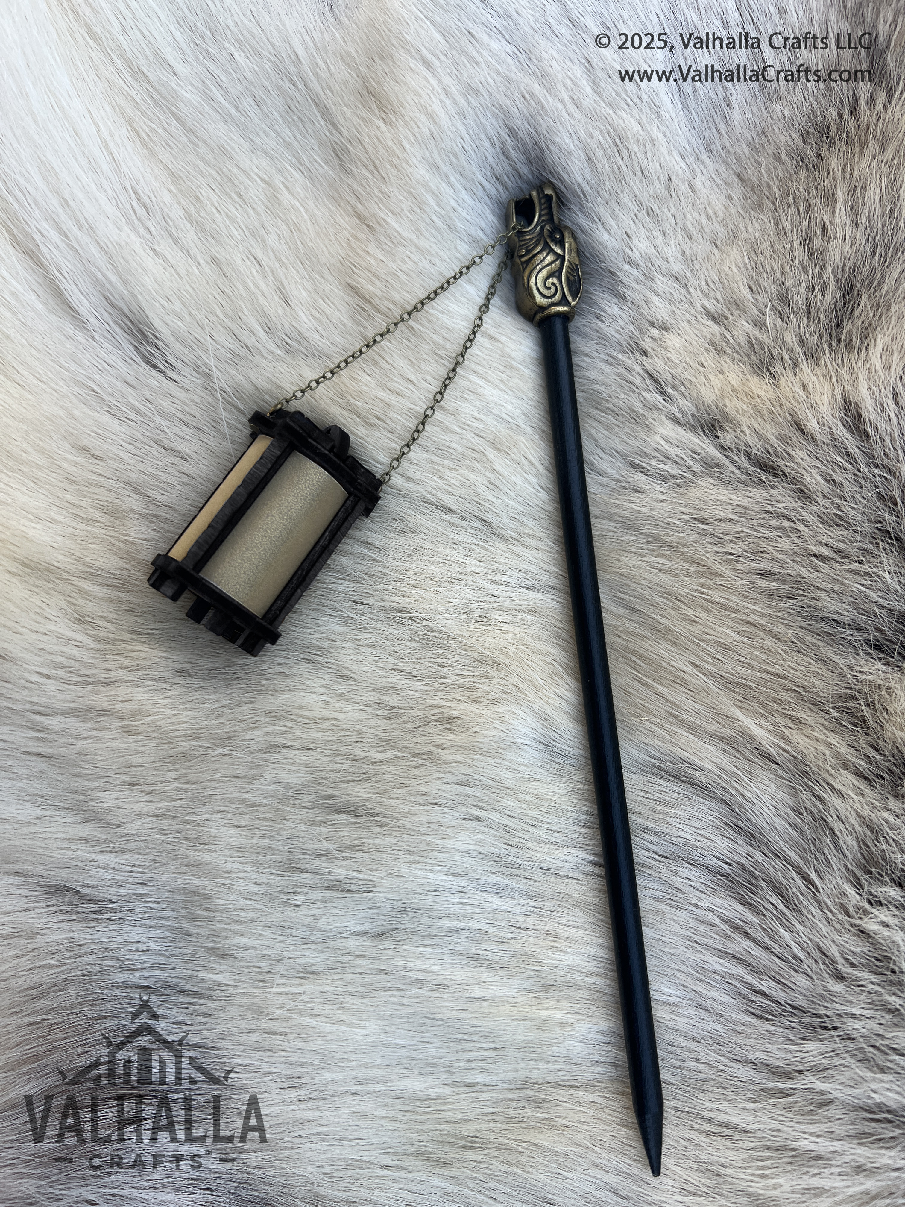 Ebony Hair Stick Lantern