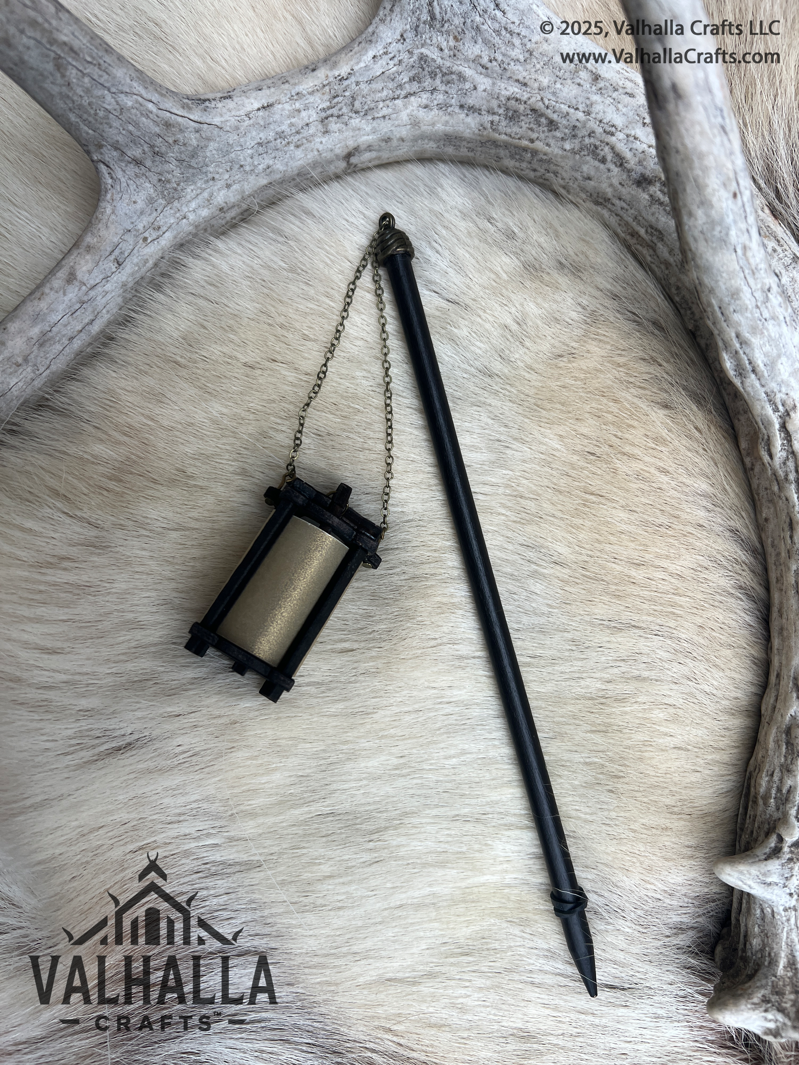 Ebony Hair Stick Lantern