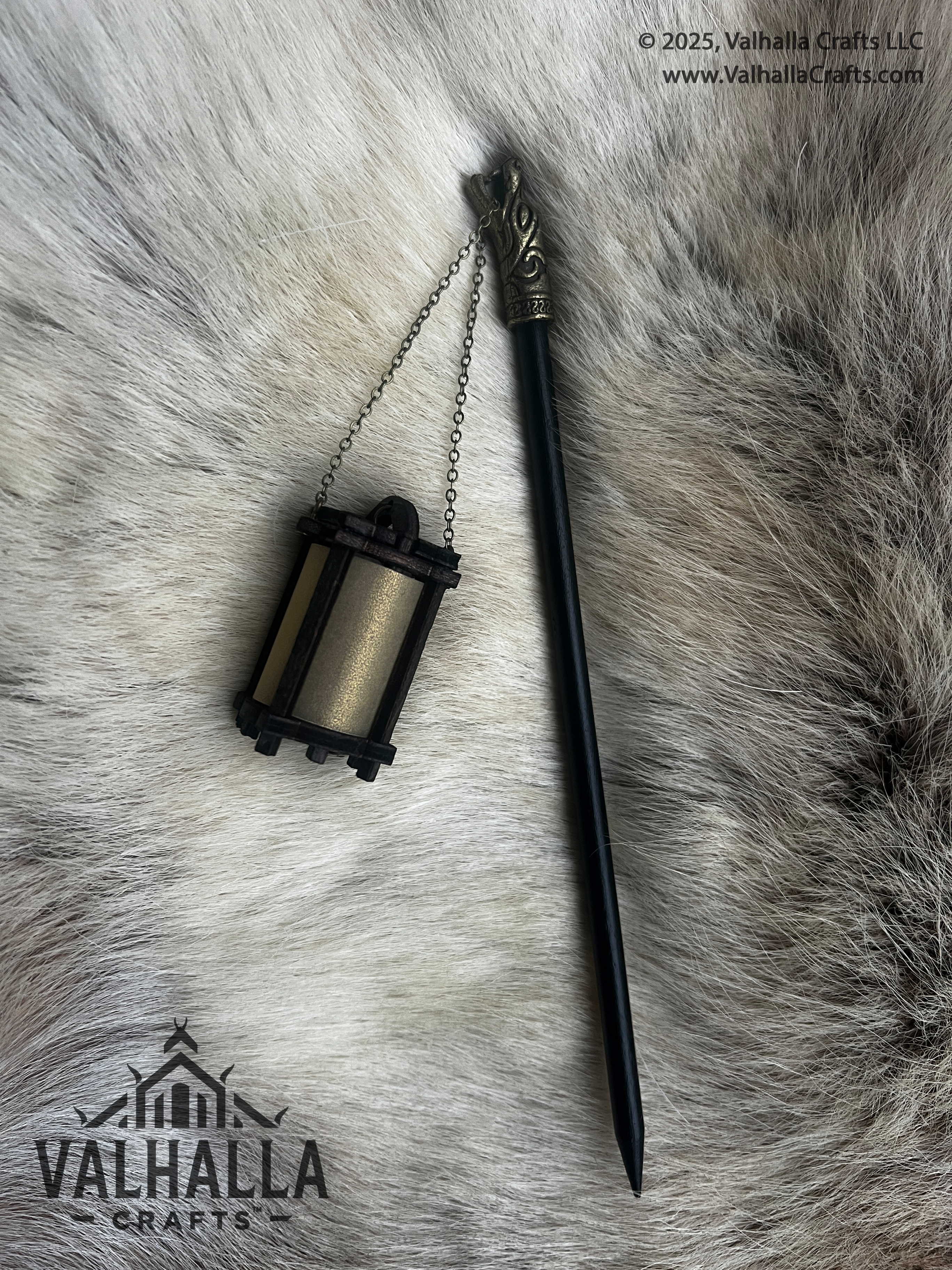 Ebony Hair Stick Lantern