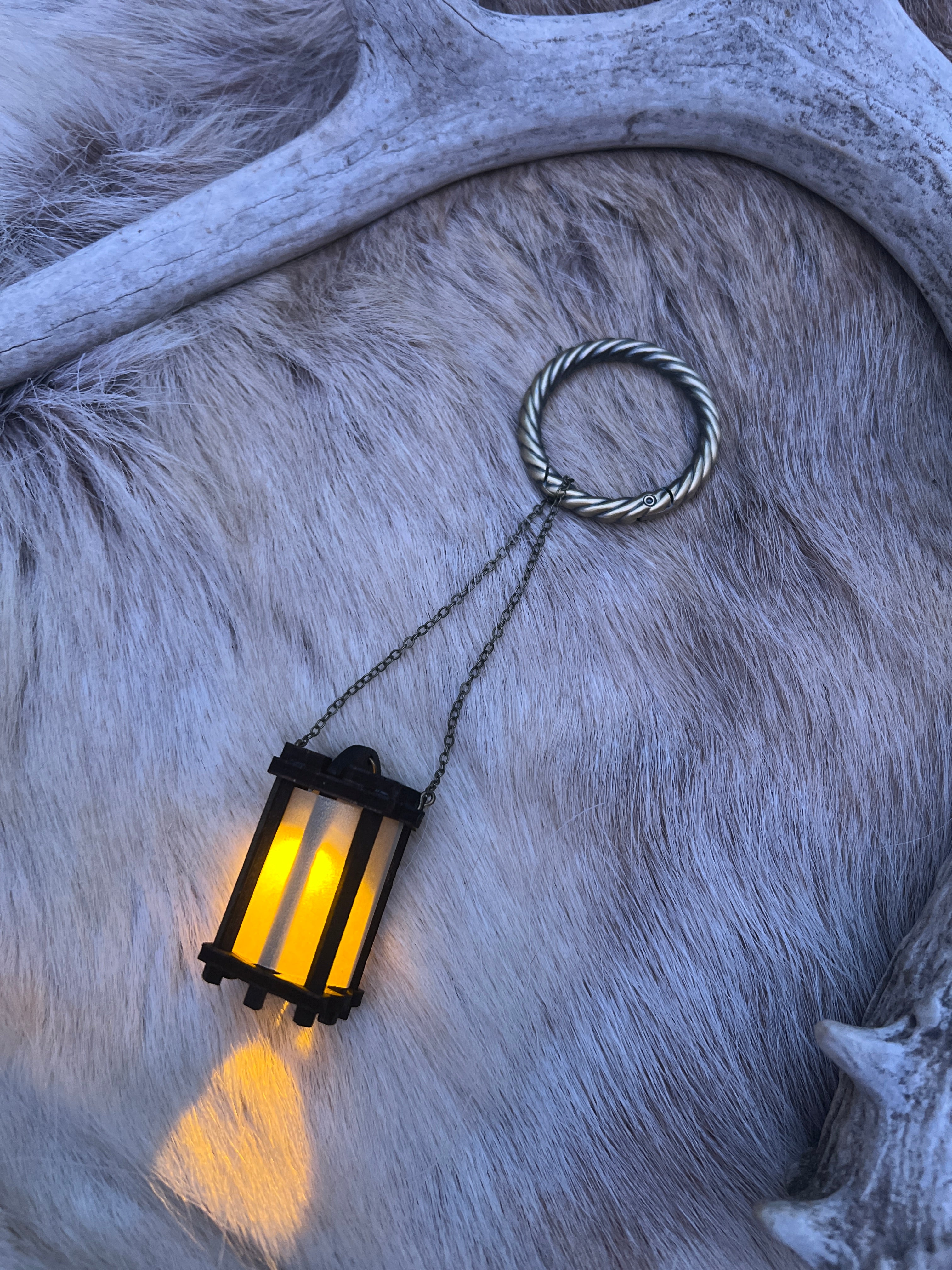 Walnut Belt & Mug Lantern