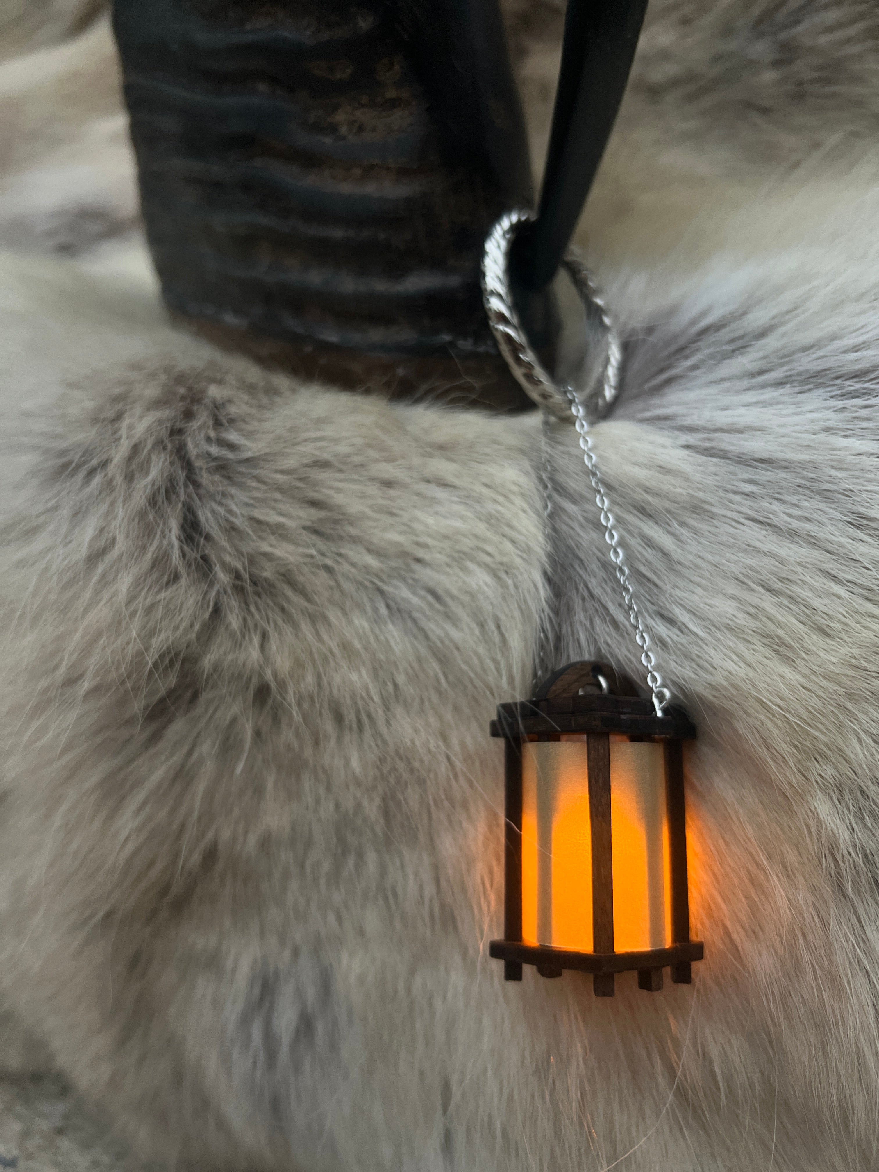 Walnut Belt & Mug Lantern
