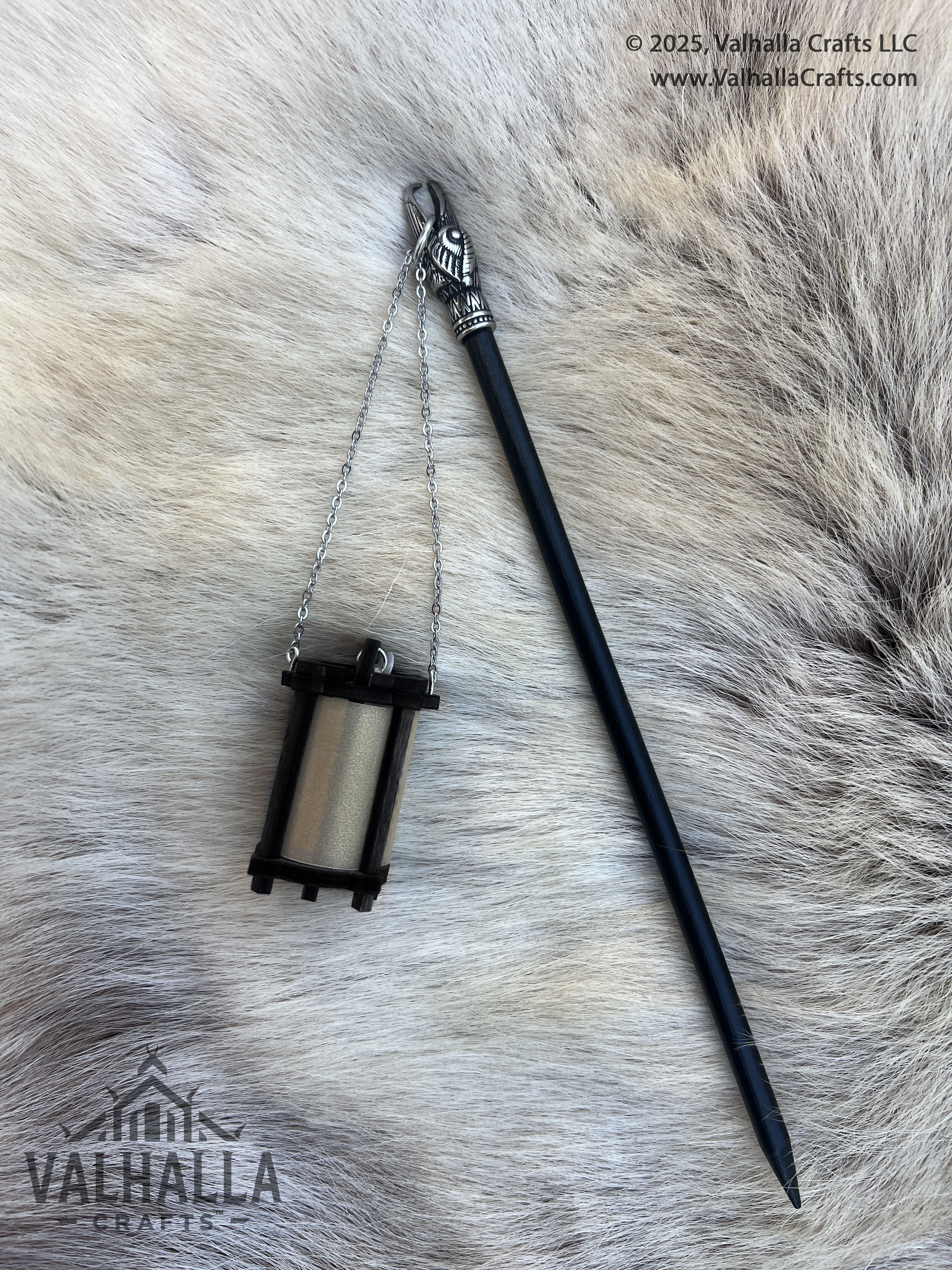 Ebony Hair Stick Lantern