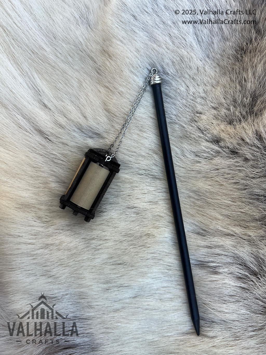 Ebony Hair Stick Lantern