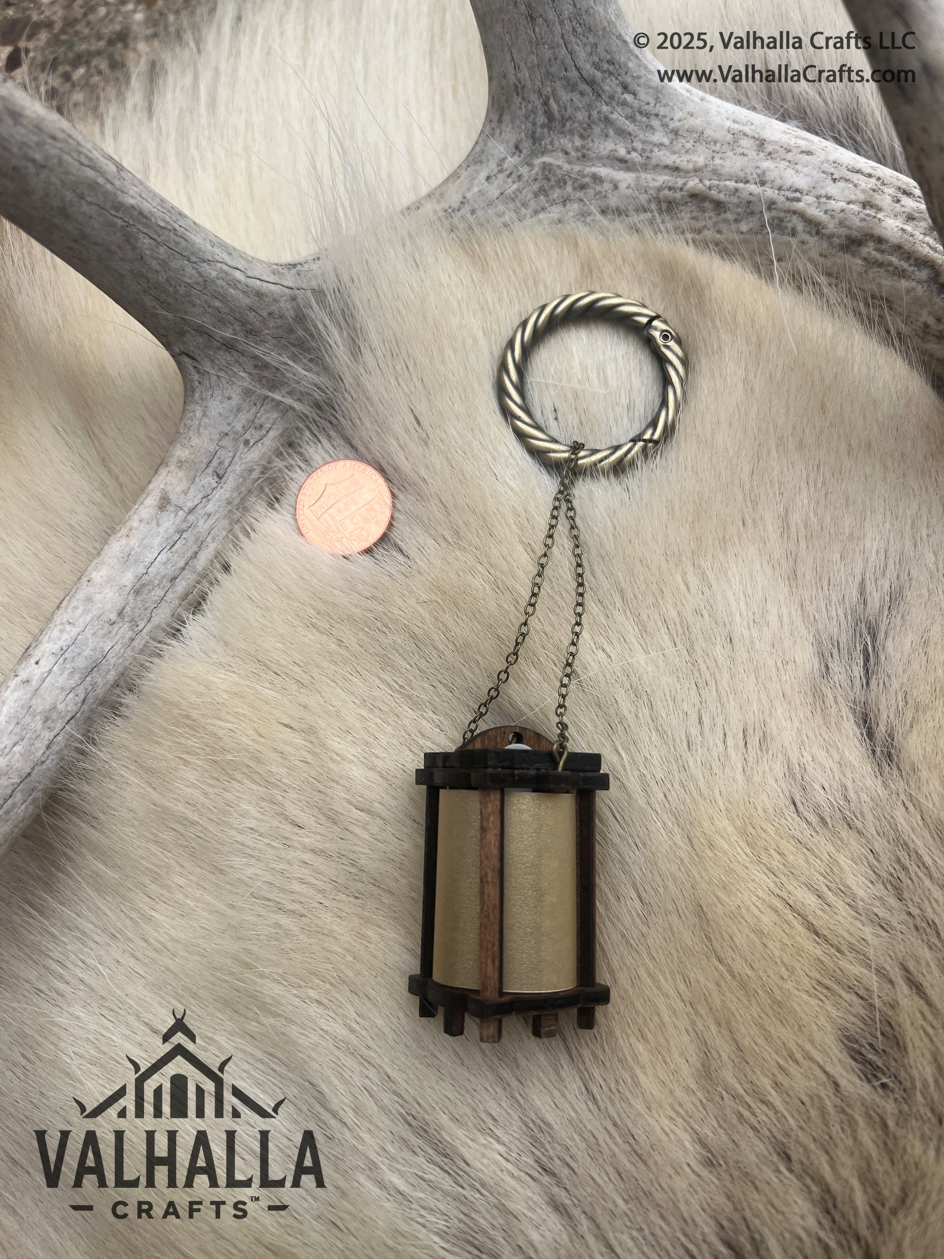 Walnut Belt & Mug Lantern