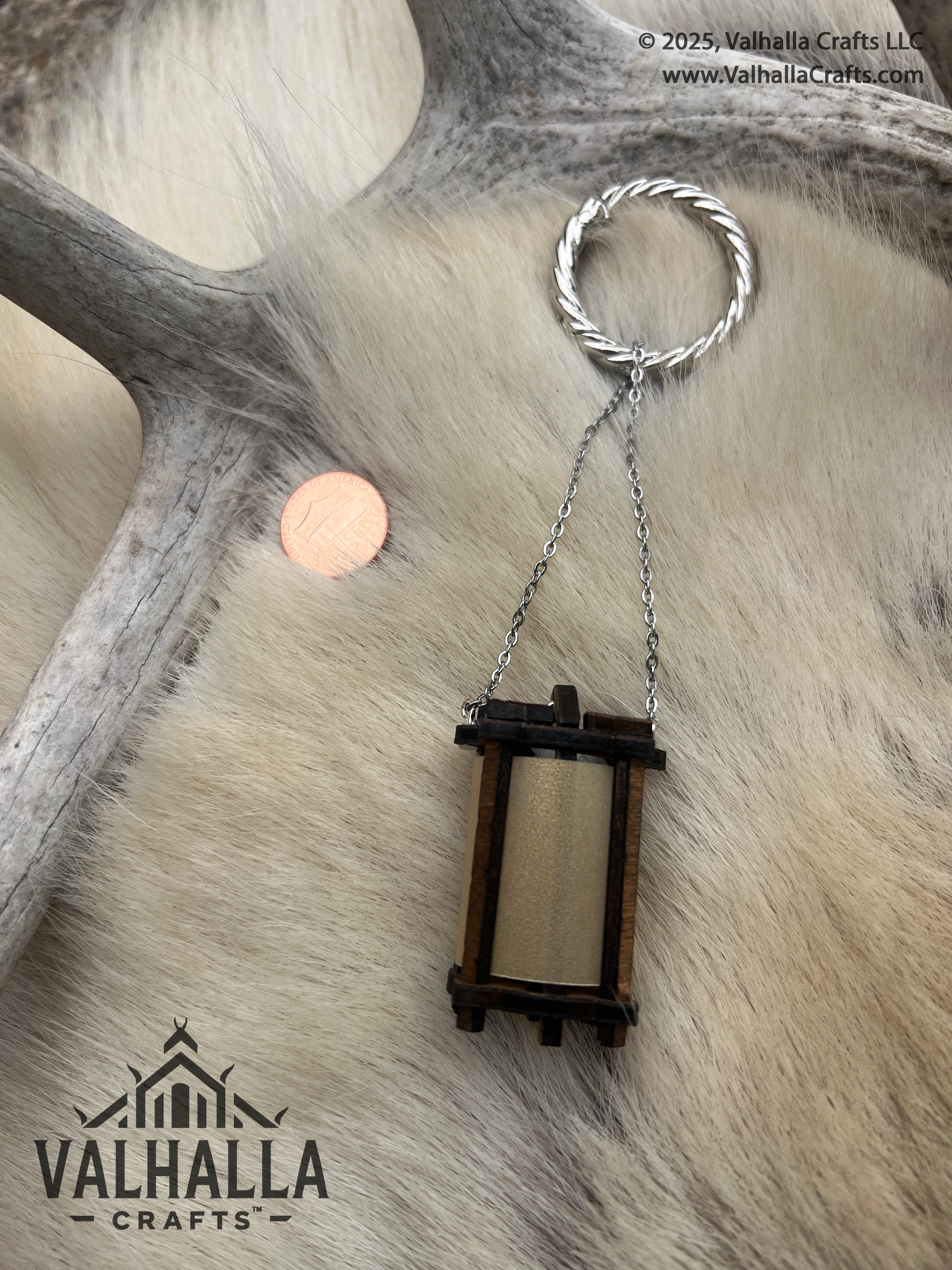 Walnut Belt & Mug Lantern