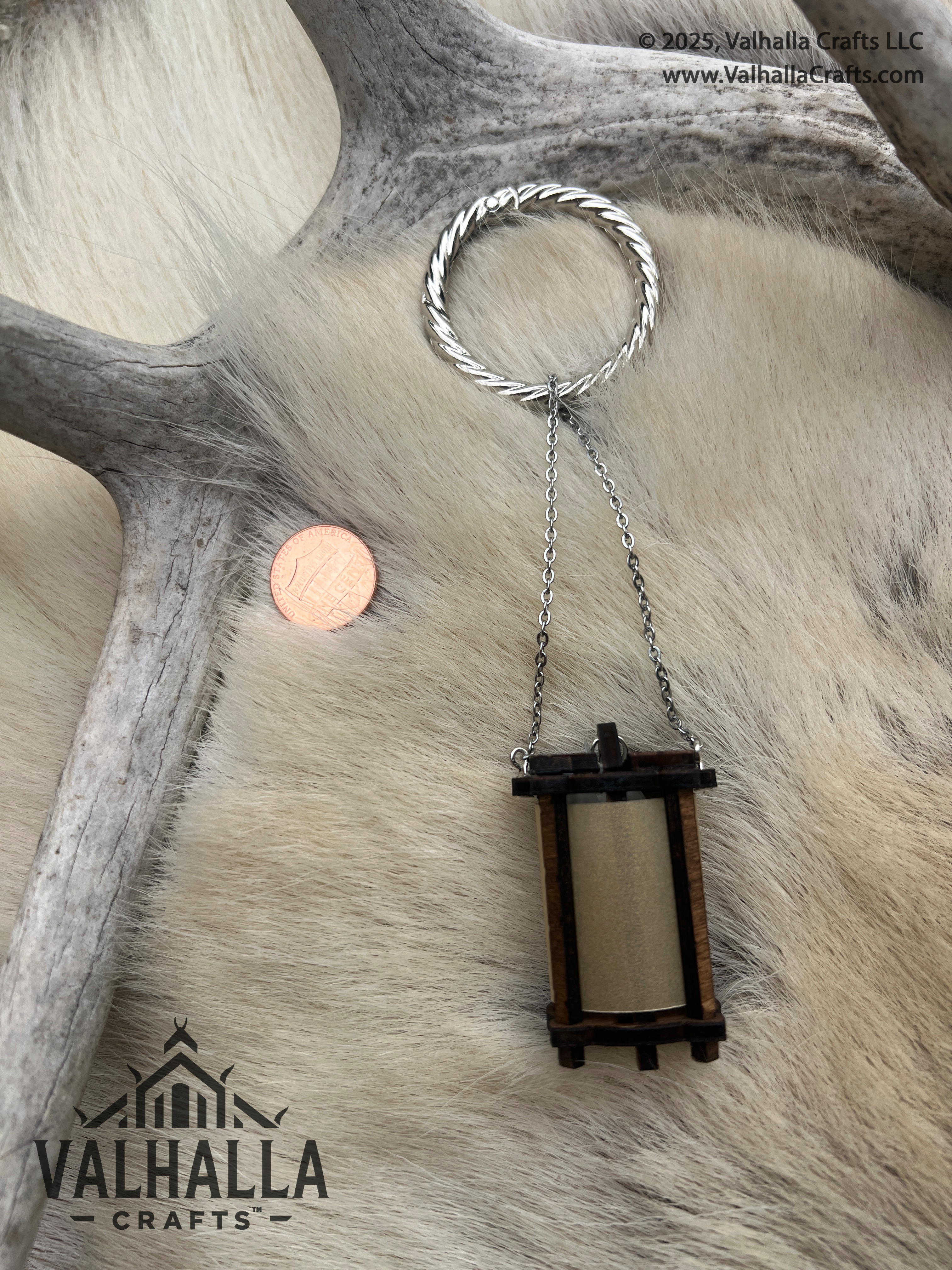 Walnut Belt & Mug Lantern